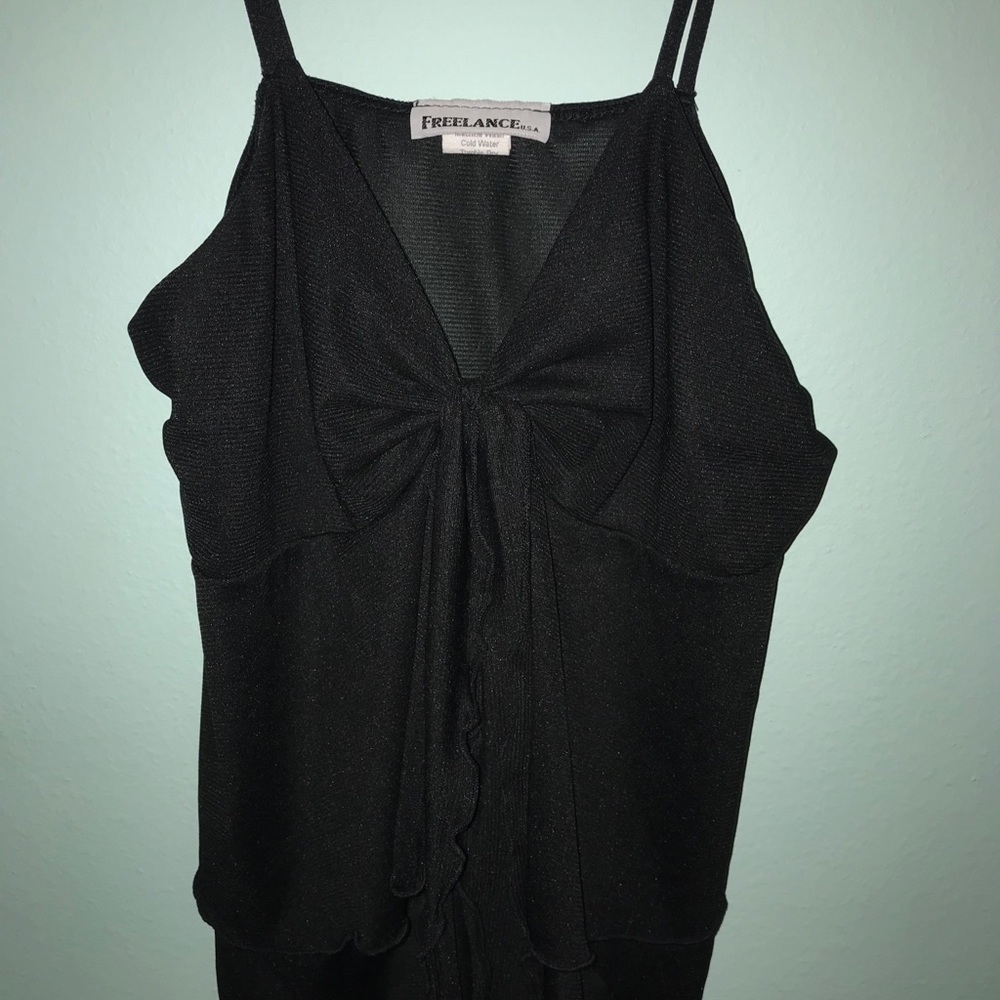 Black tank top